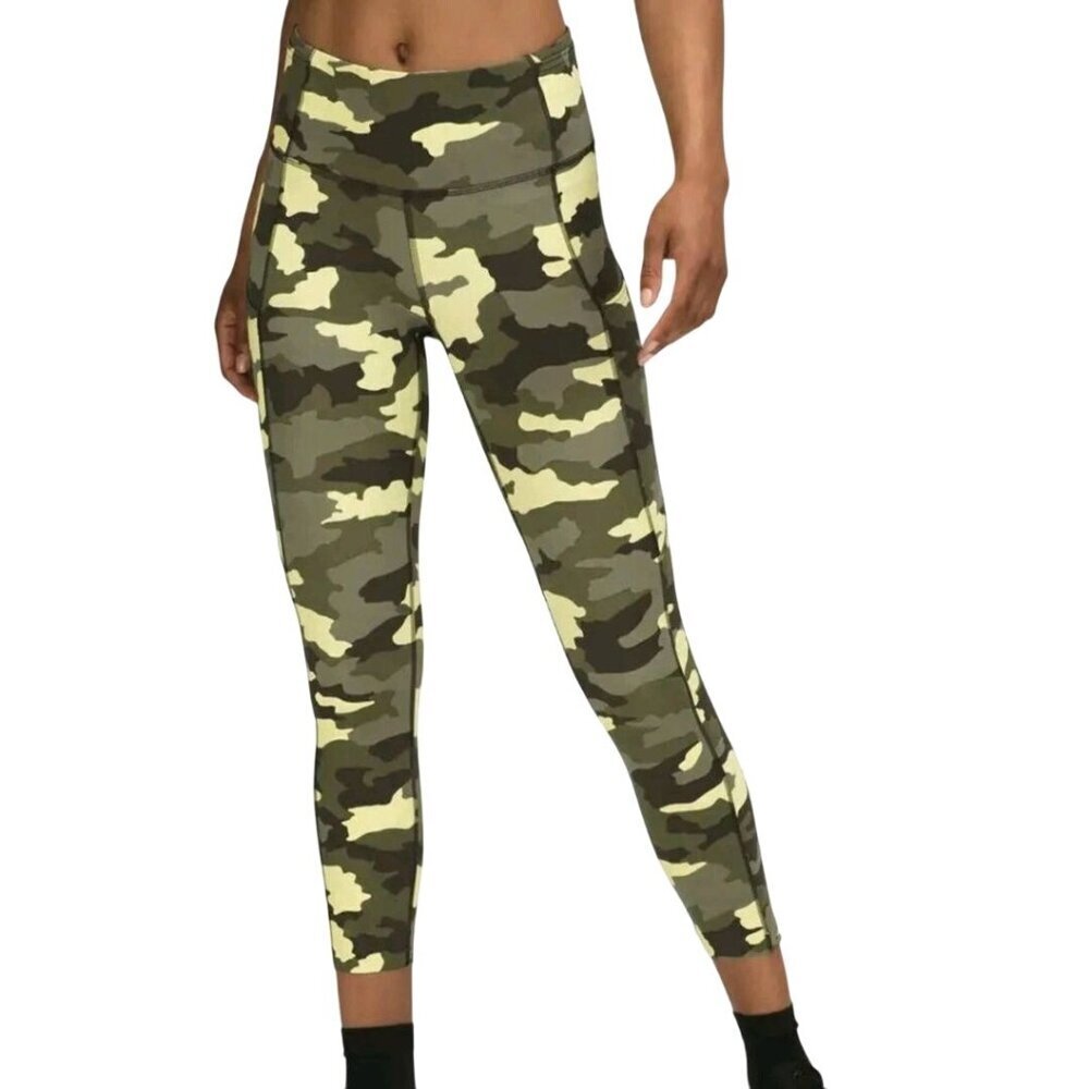 Lululemon Fast And Free High Rise Crop 23" Heritage 365 Camo Crispin Size 8